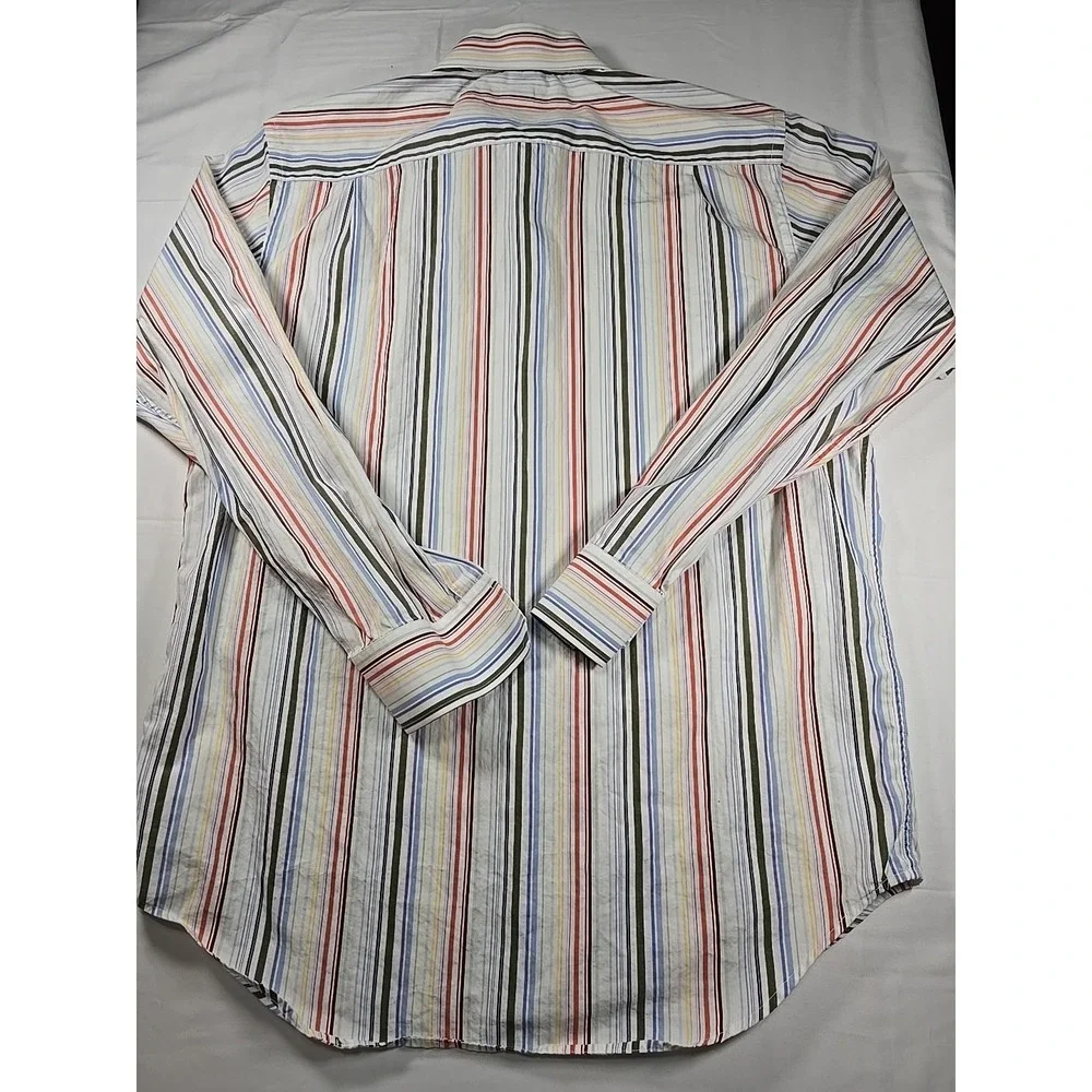 Vintage Banana Republic Stripe Button‎ Down Shirt Medium Heritage